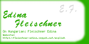edina fleischner business card